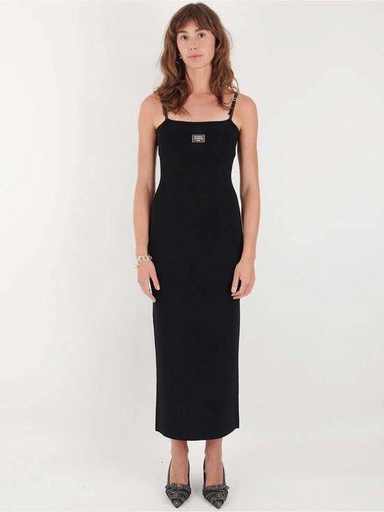 Acne Studios Dresses & Skirts - Acne Studios Black Slim Strap Midi Dress - Sleek Women's Dress